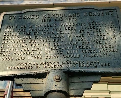 St. Agnes' Academy Historical Marker .